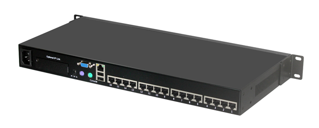16端口机架型CAT5接口数字KVM切换器，双电源接口(图7)