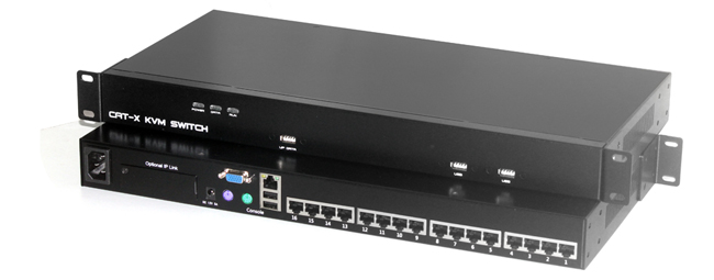16端口机架型CAT5接口数字KVM切换器，双电源接口(图9)