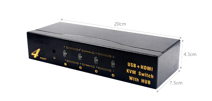 4端口桌面型HDMI KVM切换器，含音频，麦克风，USB2.0，4K*2K@30H(图8)