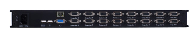 19寸16端口机架型LCD KVM切换器，支持远程IP管控(图2)