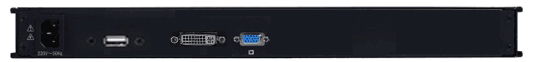 17.3寸单端口机架型高清LCD KVM控制台，VGA & DVI(图3)